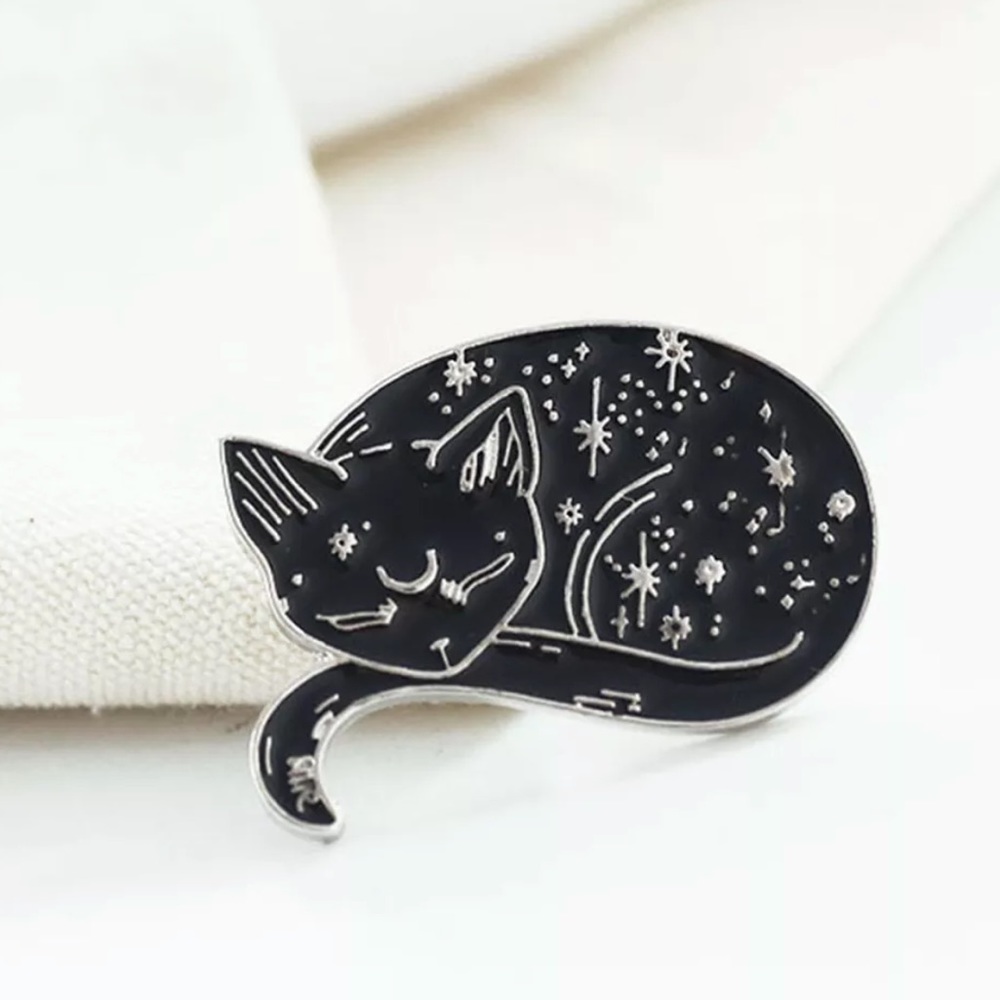 Celestial Space Cat Enamel Pin